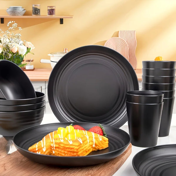 Unbreakable Camping Tableware Set  Lightweight Outdoor Dining Kit