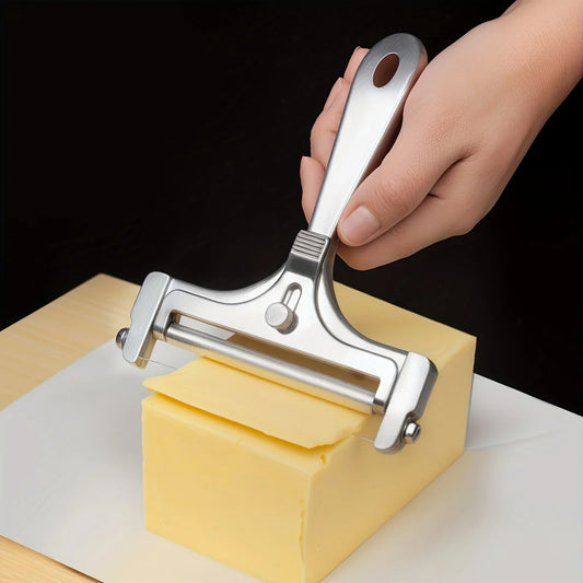 Effortless Cheese Slicer Delight | Stainless Steel Wire Cheese Cutter