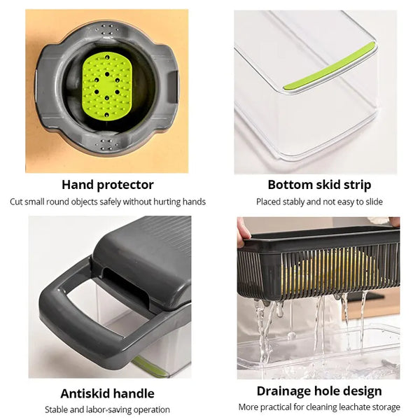 Green Magic Veggie Master  Multi-Function Vegetable Chopper & Slicer