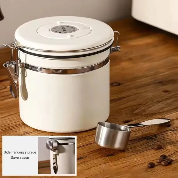 FreshLock Coffee Keeper  Airtight Coffee Bean Storage Container