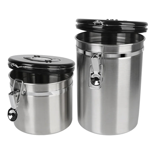FreshKeeper Coffee Canister | Airtight Bean Storage Container with Valve