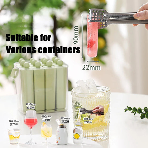Chill & Create Ice Molds  Flexible Silicone Ice Cube Maker Tray