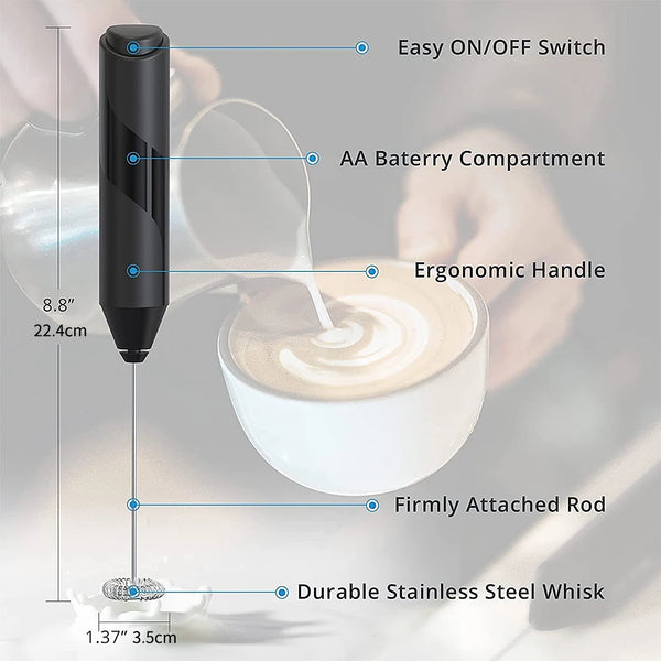 Magic Foam Whisker  Electric Handheld Milk Frother & Mixer