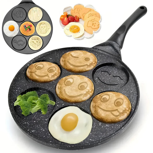 Smiley Face Pancake Pan | Non-Stick Fun Breakfast Frying Pan