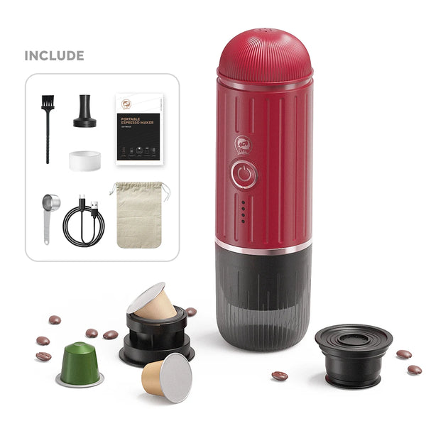 Compact Coffee Maker for Men  Portable Single Serve Coffee Brewer